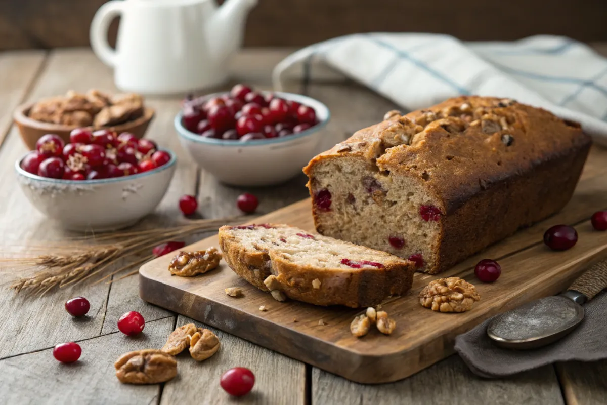 Cranberry walnut bread