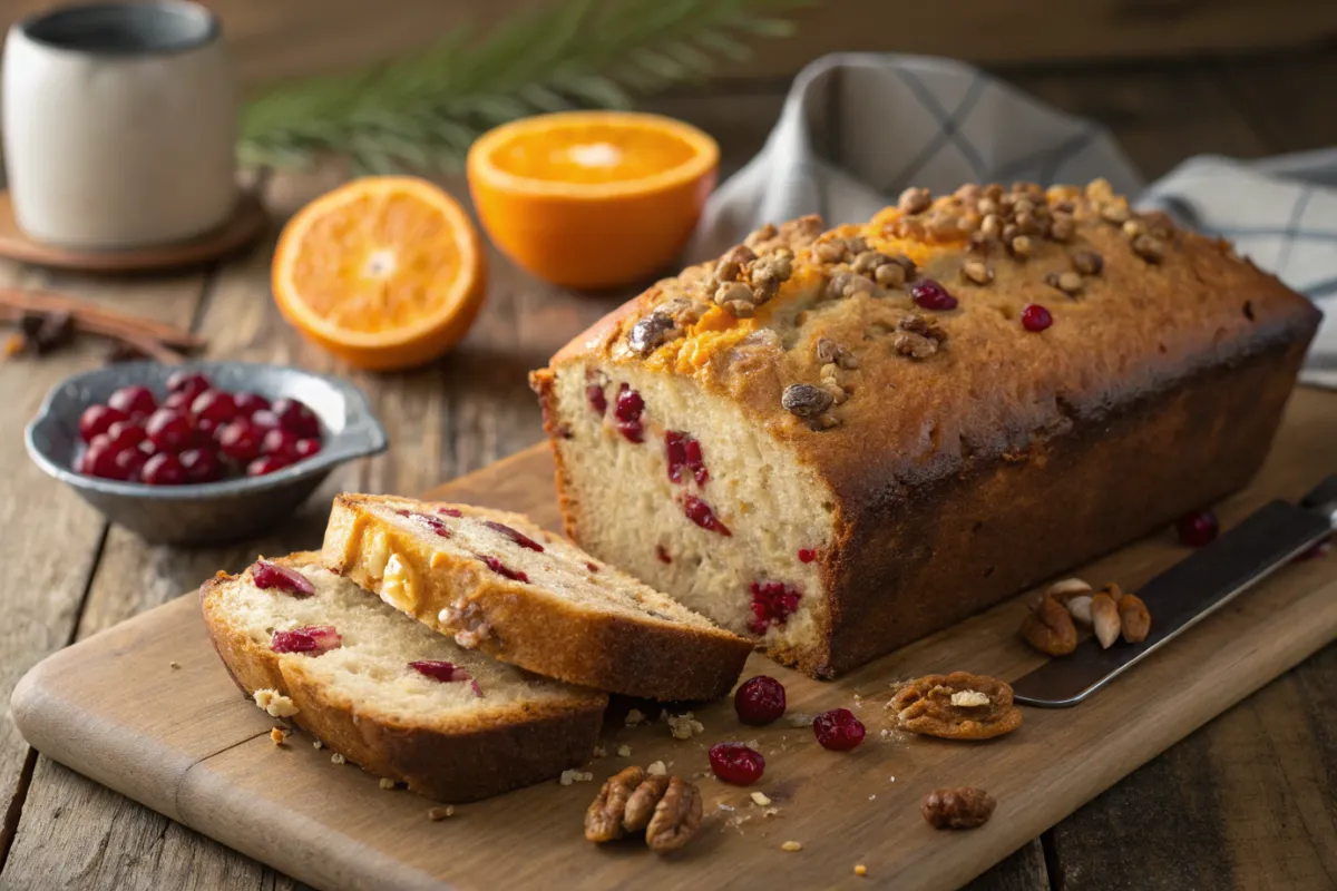 Orange Cranberry Walnut Bread