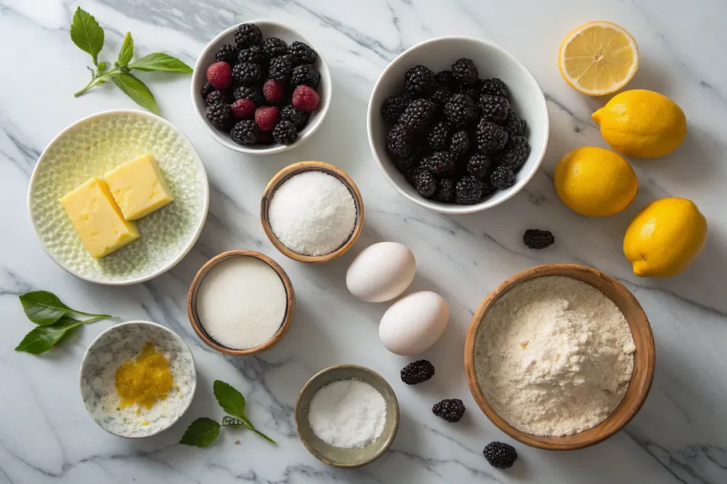 Blackberry lemon bread