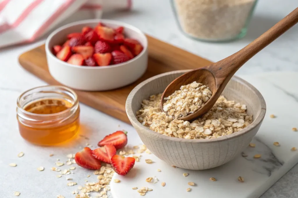 Oat strawberry cookies