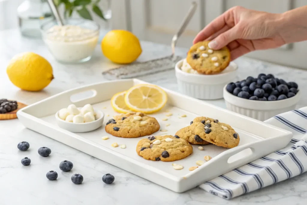 Lemon blueberry cookies