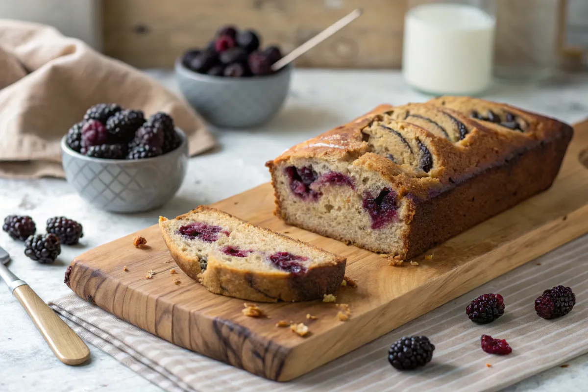 Blackberry Banana Bread