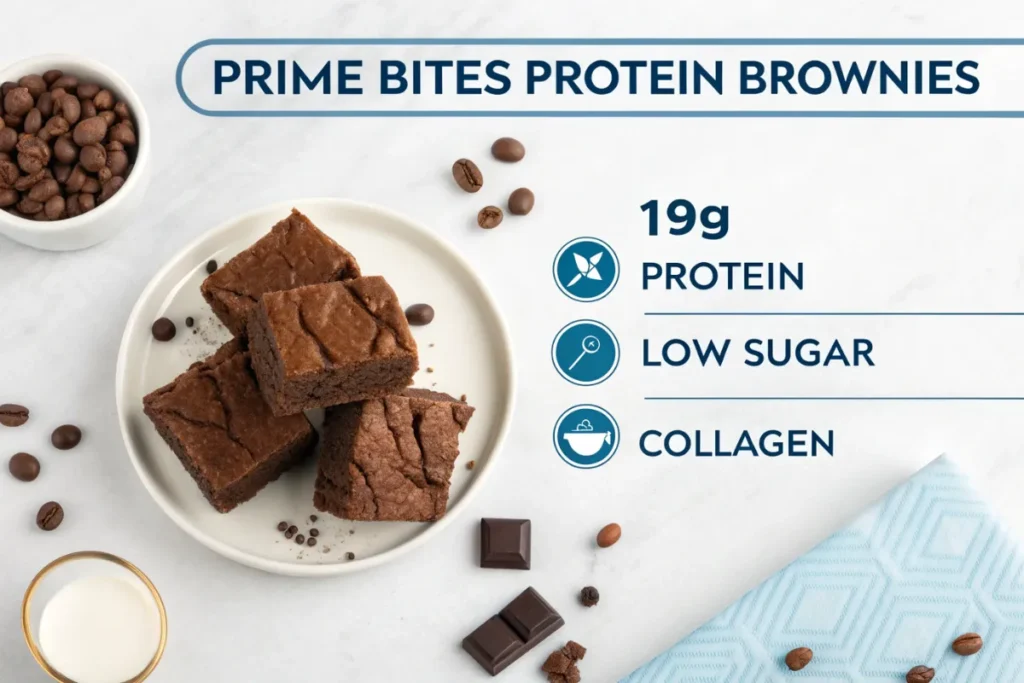 prime bites protein brownies