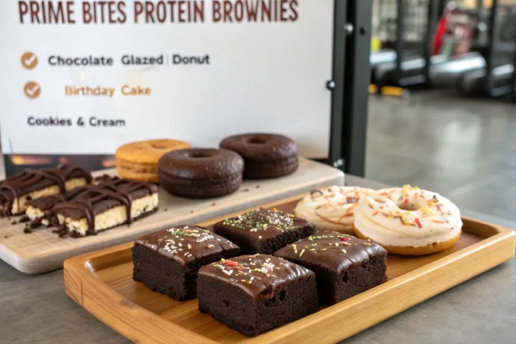 prime bites protein brownies