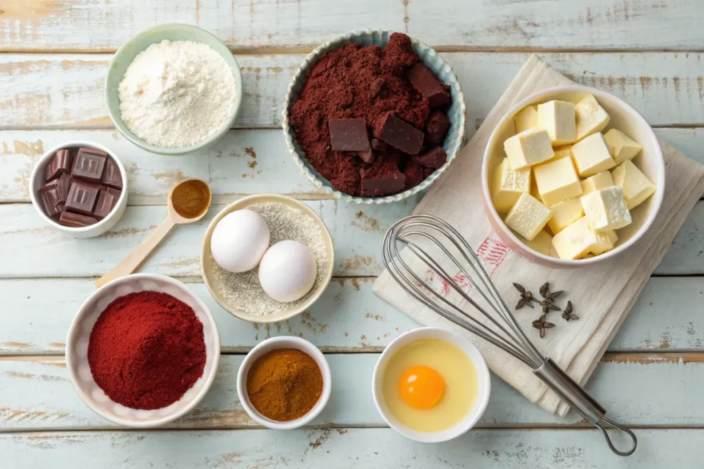 Red velvet and cheesecake brownies