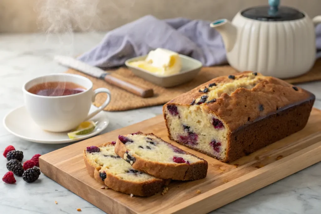 Blackberry lemon bread