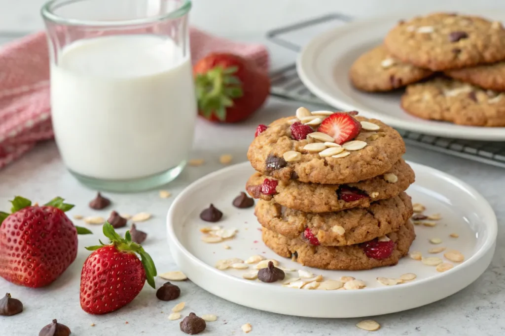 Strawberry Oatmeal Cookies