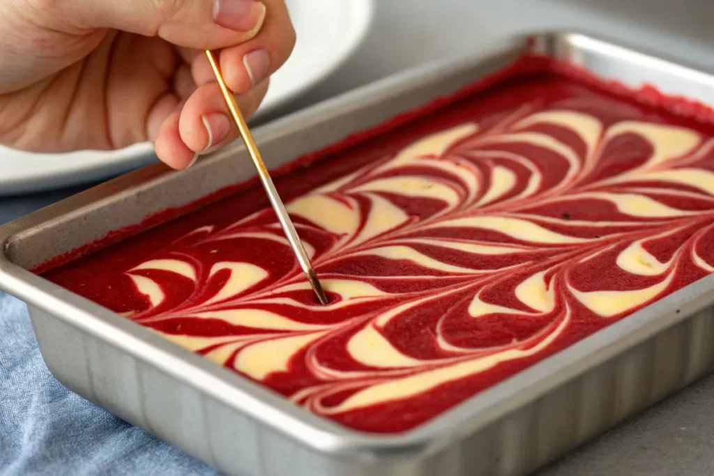 Red velvet and cheesecake brownies