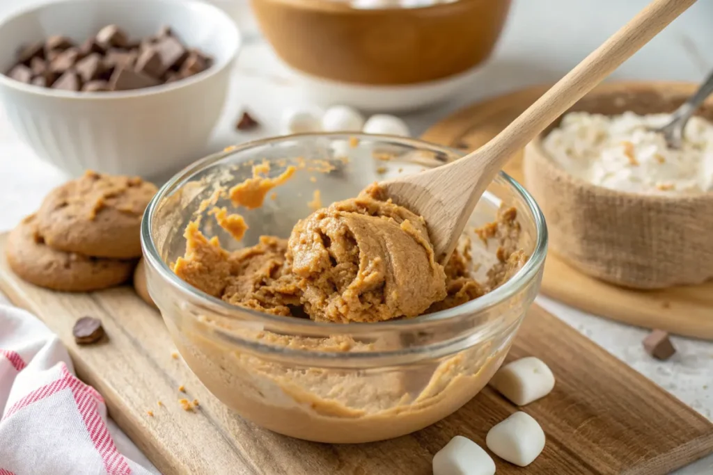 Peanut butter and marshmallow cookies