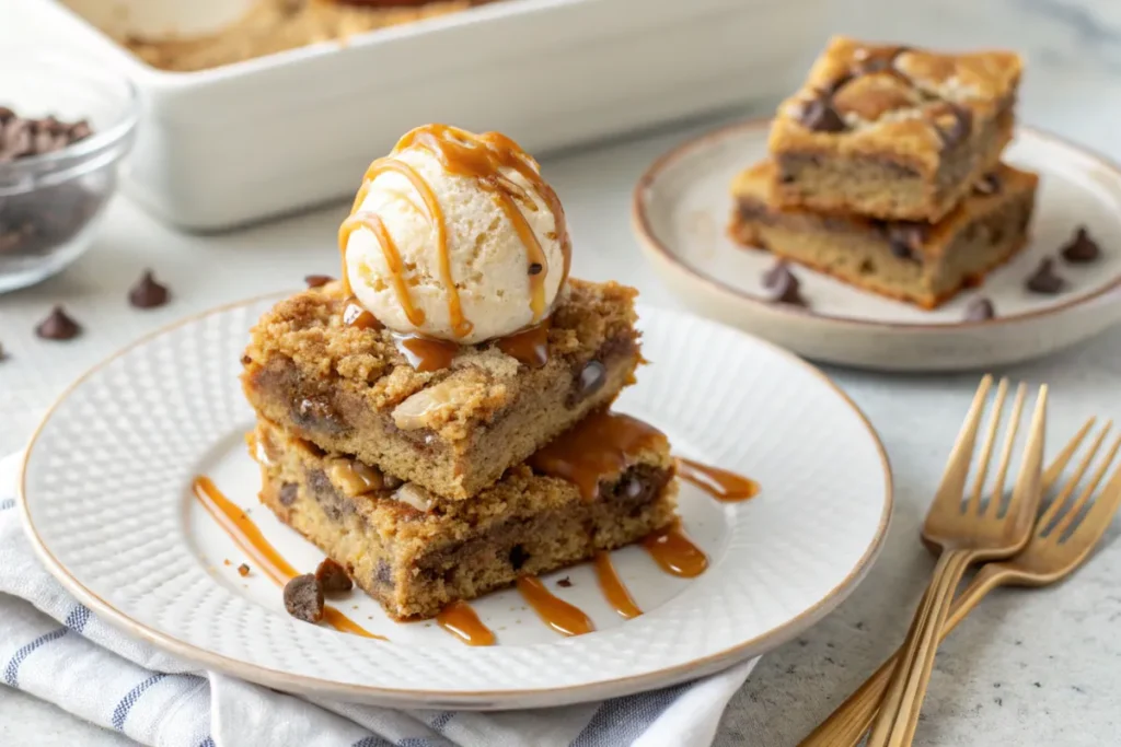 Cookie bars using cake mix